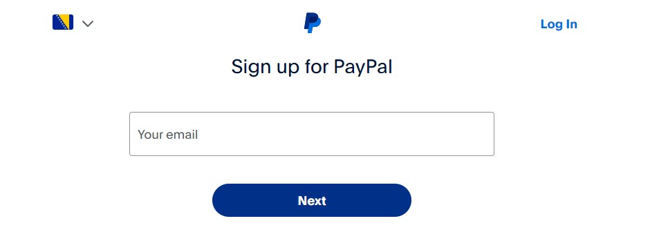 Paypal Registracija