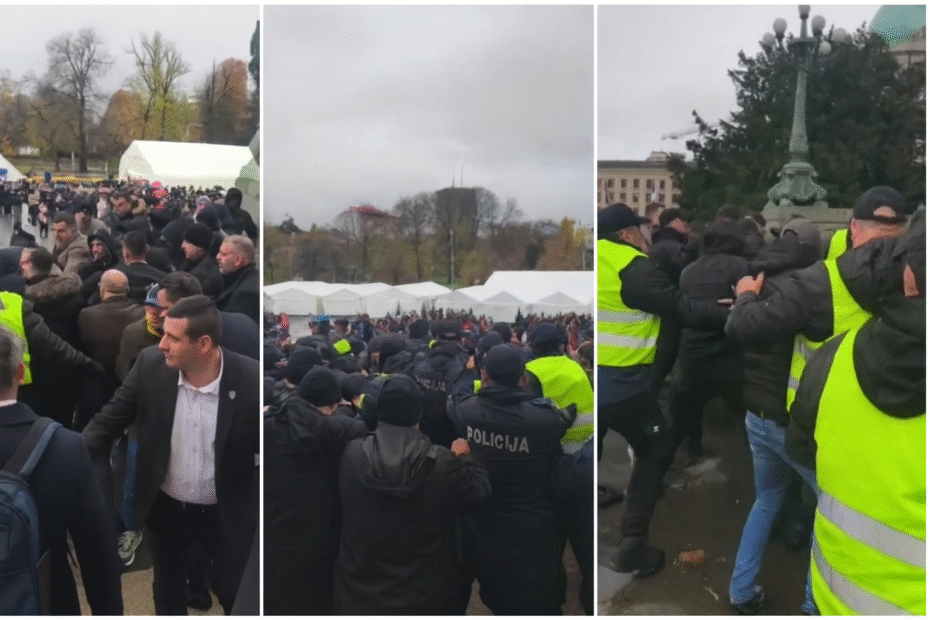 Novi haos ispred Skupštine: Blokiran ulazak zastupnicima, raste politička napetost