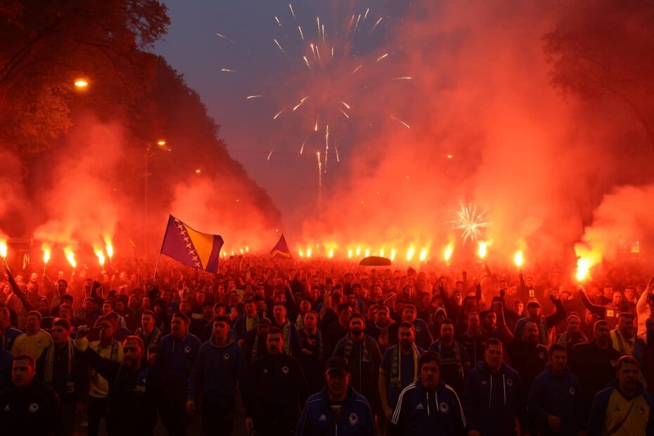 Ovo niko nije očekivao: Pogledajte šta su navijači BiH uradili u centru Beča! (VIDEO)