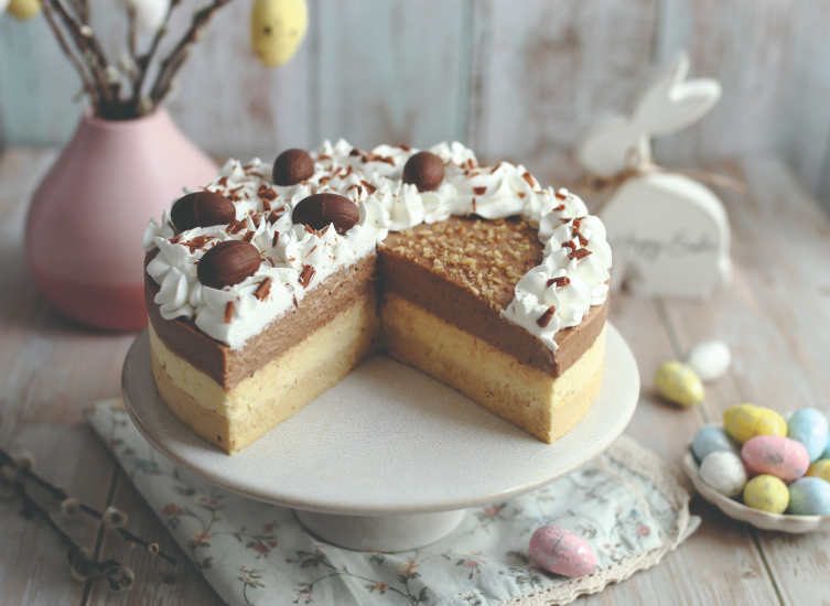 Trobojna krem torta bez pečenja