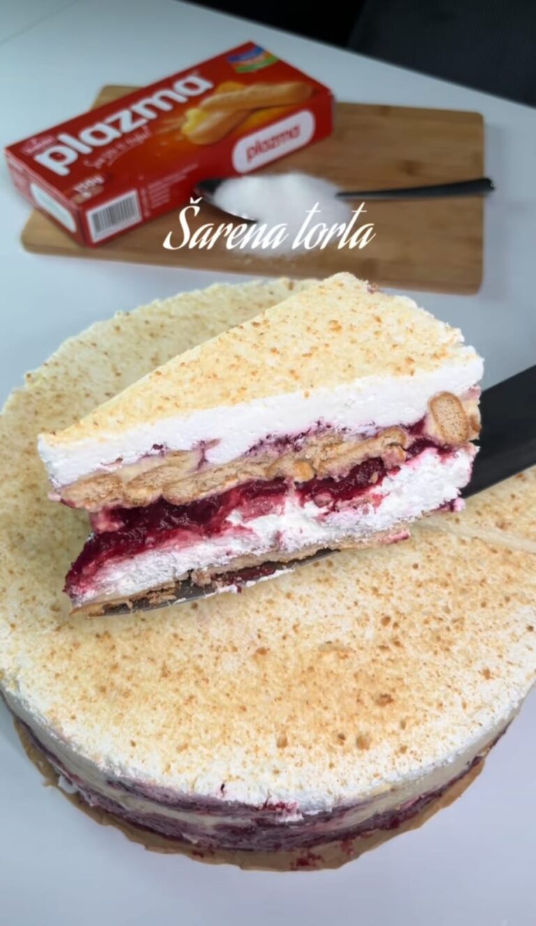 Šarena torta – kremasta poslastica koja osvaja na prvi zalogaj