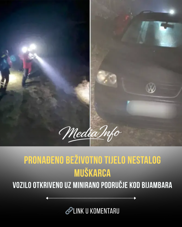 Vozilo je pronađeno u neposrednoj blizini miniranog područja, zbog čega su gorski spasioci, po upozorenju nadležnih, morali obustaviti dalje aktivnosti