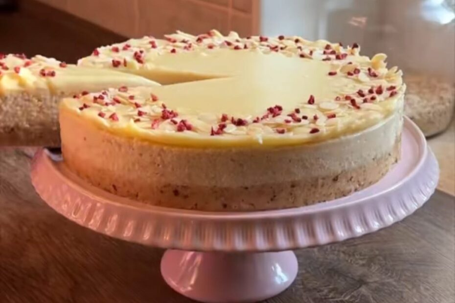 Kremasta kokos torta bez pečenja s bijelom čokoladom i mljevenim keksom