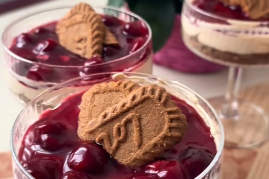 Desert u čaši – speculaas & trešnja