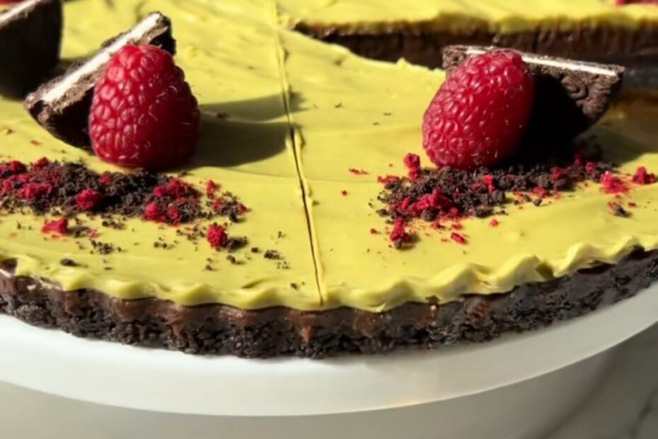 Oreo – pistacija tart