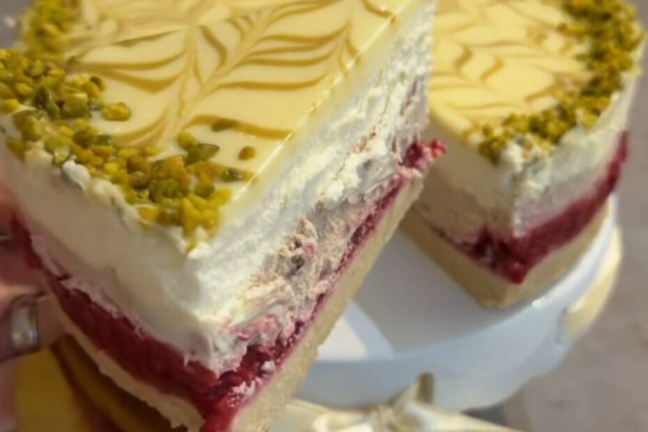 Kinder – malina cheesecake