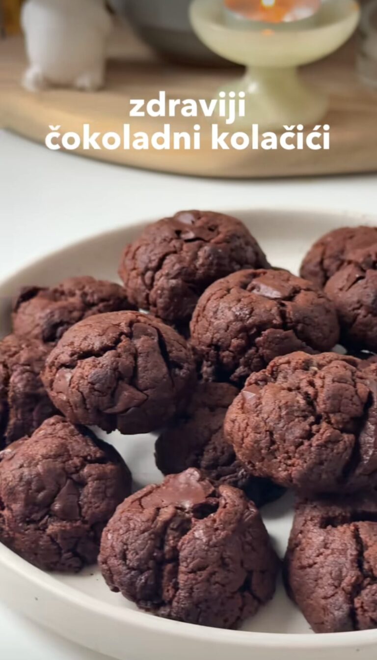Zdravi čokoladni tahini kolačići