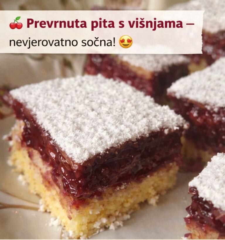 PREVRNUTA PITA S VIŠNJAMA: Ako volite okus višanja, svakako isprobajte ovaj recept!