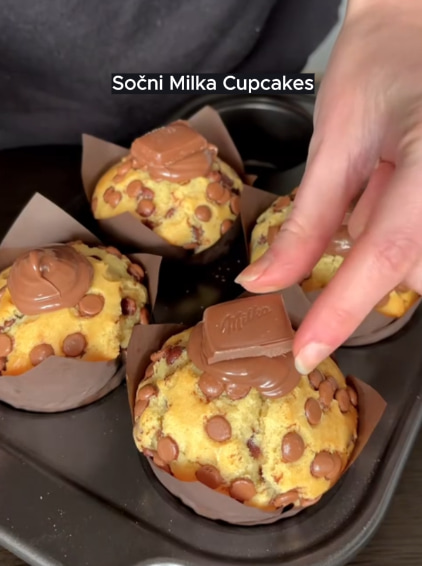 Sočni Milka Cupcakes