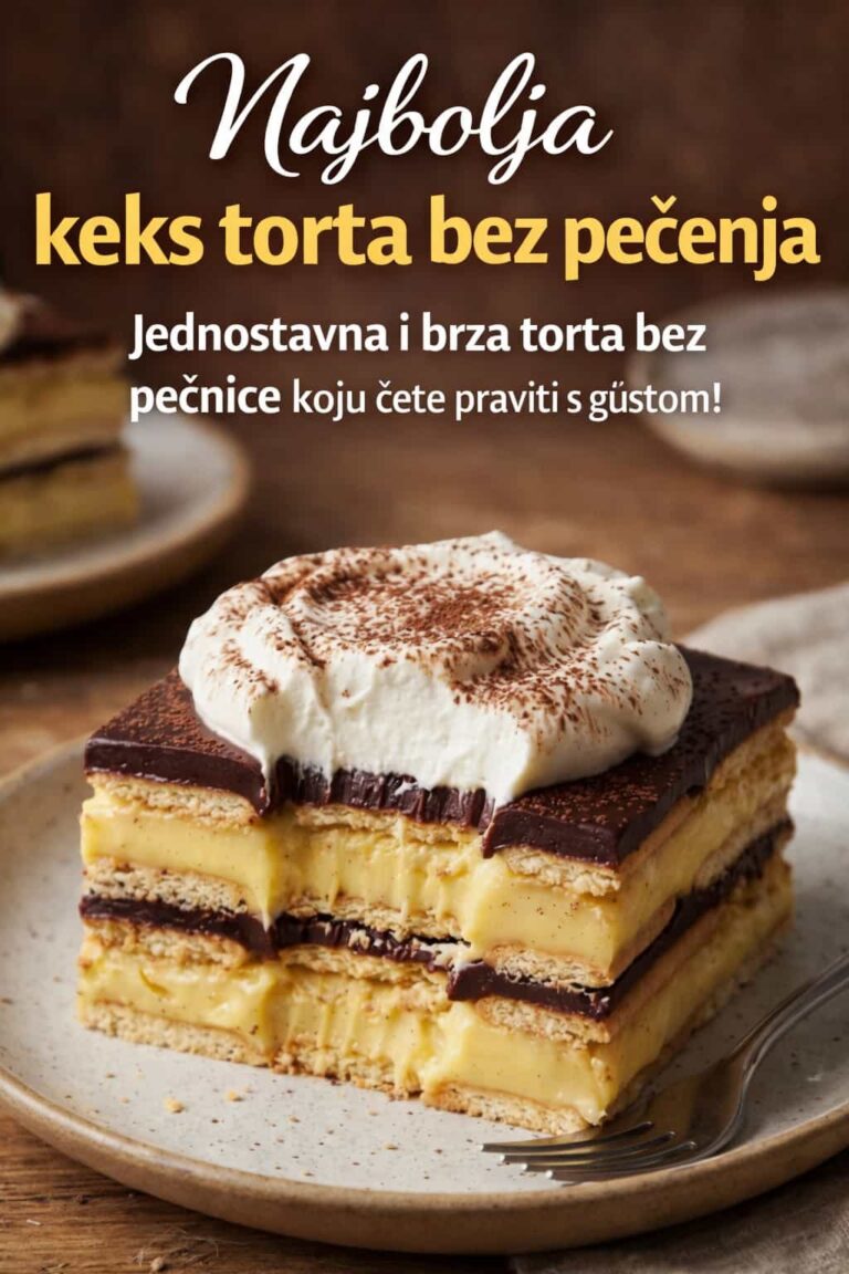Najbolja kjeks torta bez pečenja – jednostavno i brzo