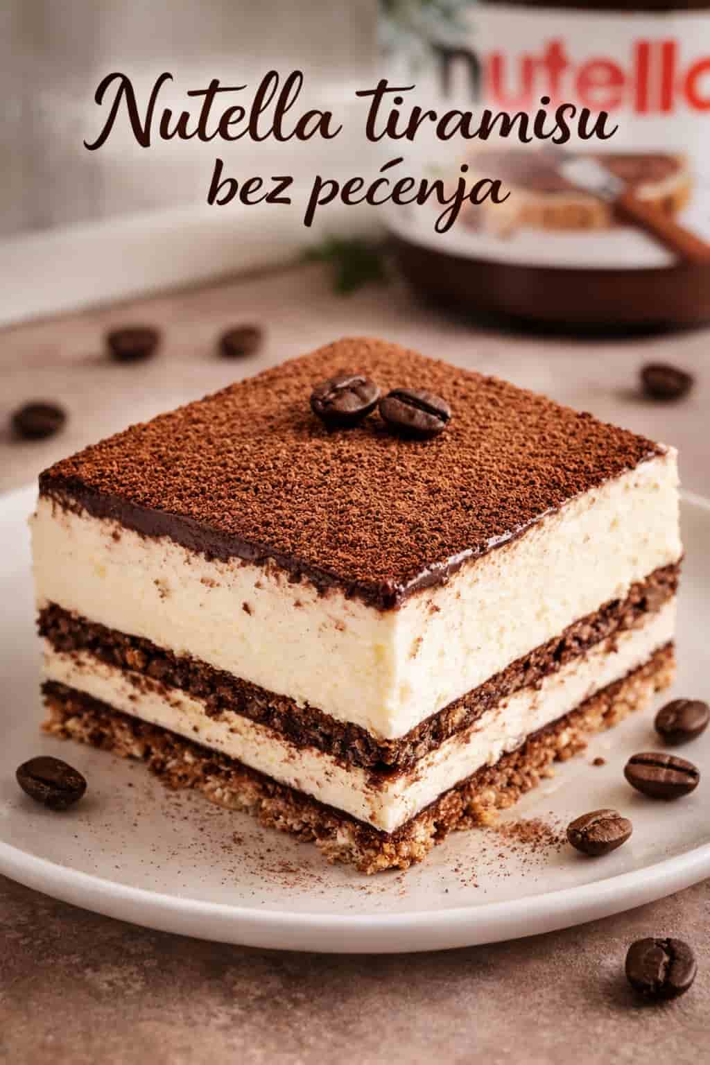 Nutella tiramisu bez pečenja
