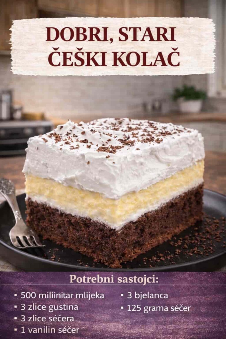 Dobri stari Češki kolač – tradicionalni recept koji uvijek uspijeva