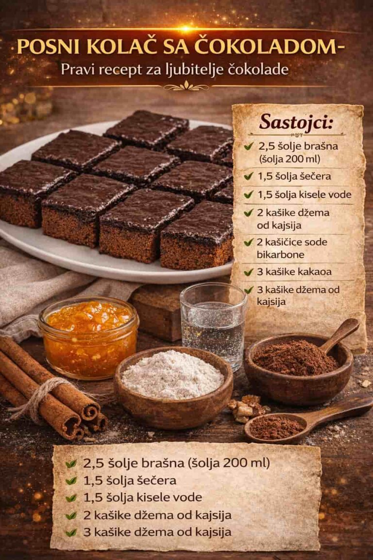 KOLAČ SA ČOKOLADOM-Pravi recept za ljubitelje čokolade