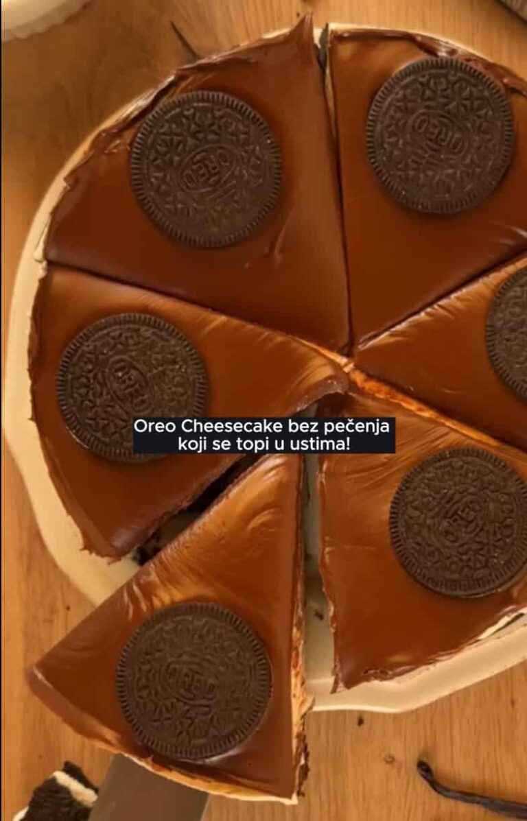 Oreo Cheesecake bez pečenja – Kremasti čokoladni užitak koji se topi u ustima