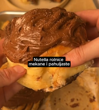 Nutella rolnice (mekane i pahuljaste)