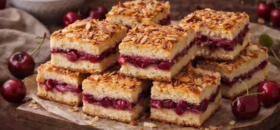  Kolač sa višnjama i bademima (od kompota)