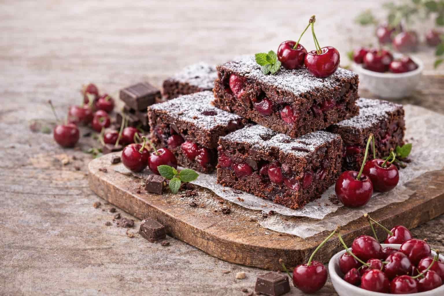 Sočni čokoladni kolač s trešnjama