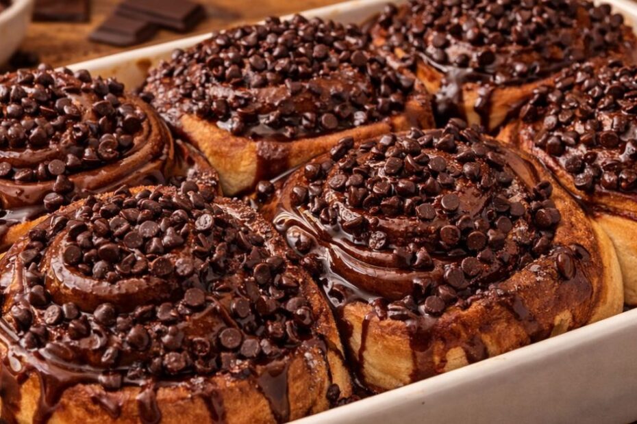 Bogate i pahuljaste duple čokoladne rolnice