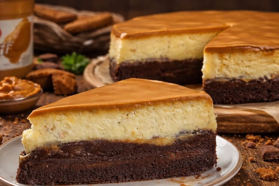 Cheesecake s cookie butterom i browniejem