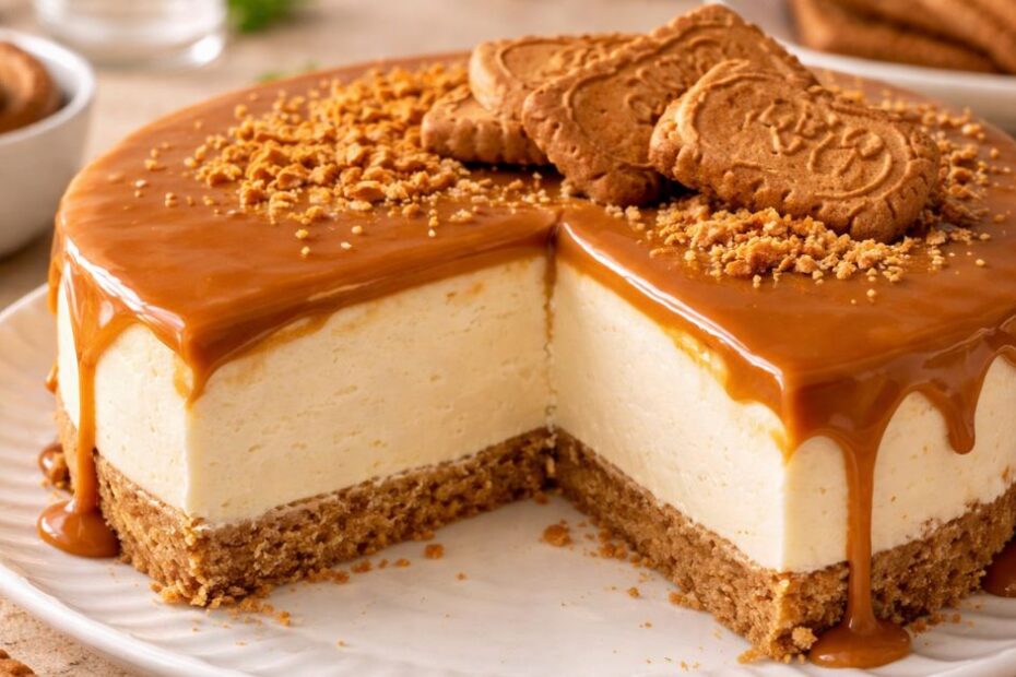 Cheesecake s vanilijom i Biscoffom bez pečenja