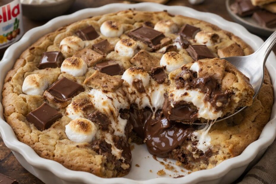Cookie pita punjena Nutellom i S’mores nadjevom koja se jede kašikom