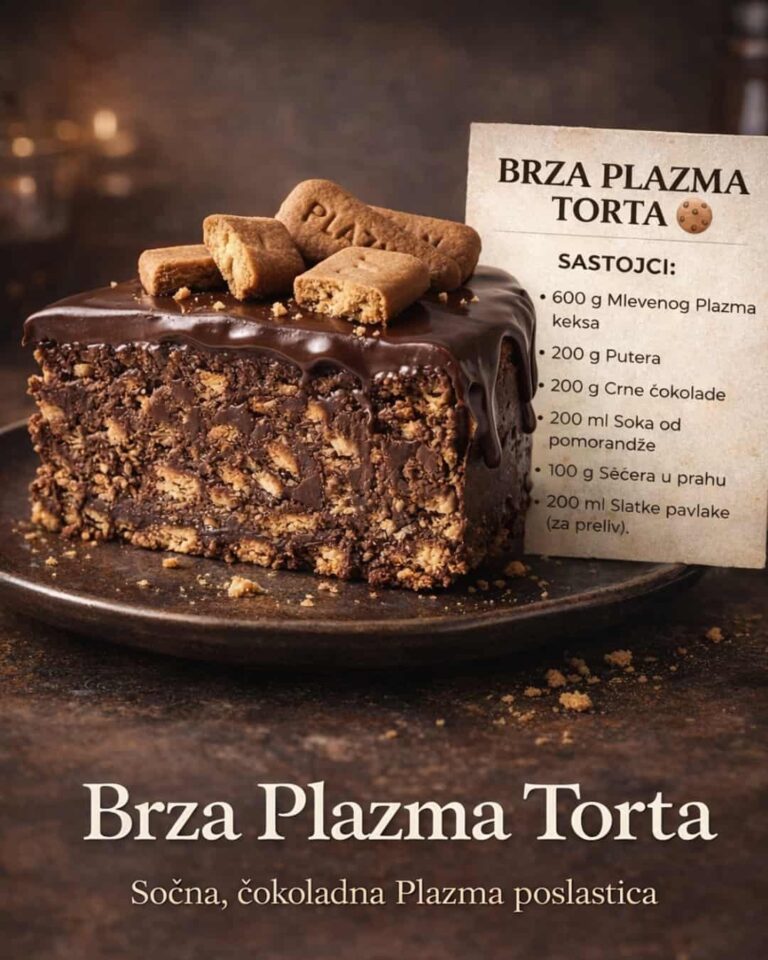 Brza Plazma Torta – Originalni Recept Za Čokoladni Desert Bez Pečenja
