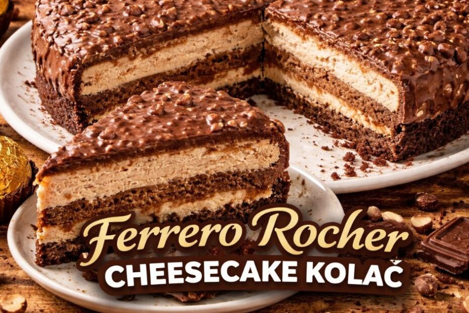 Ferrero Rocher cheesecake kolač