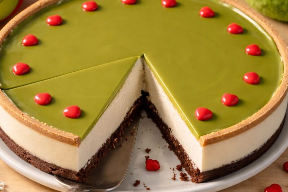 Grinch cheesecake bez pečenja