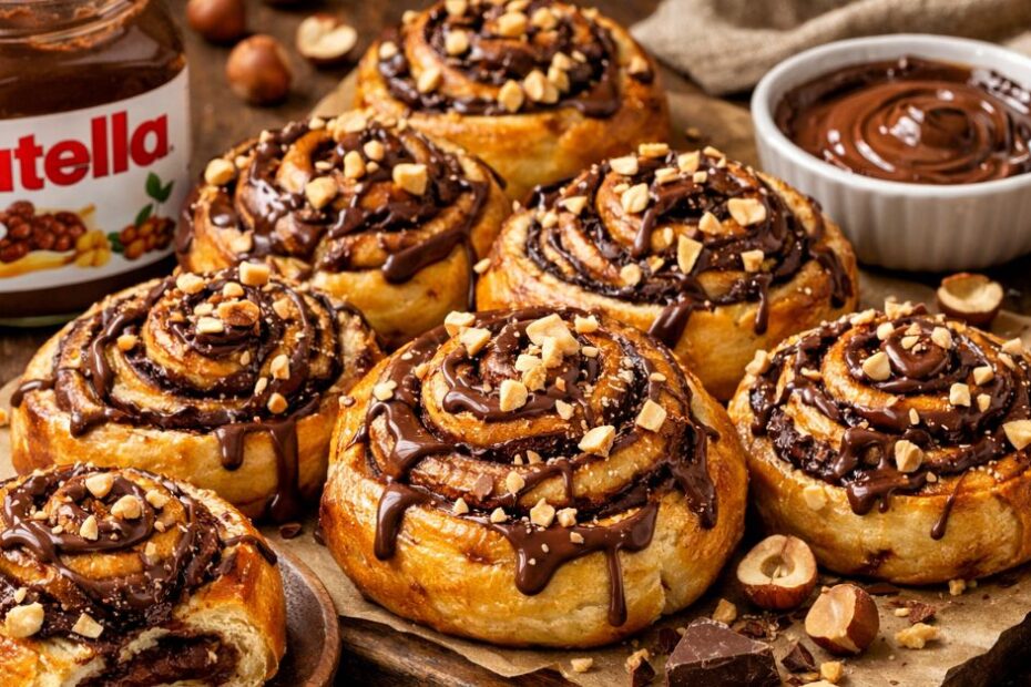 Nutella rolnice s lješnjacima