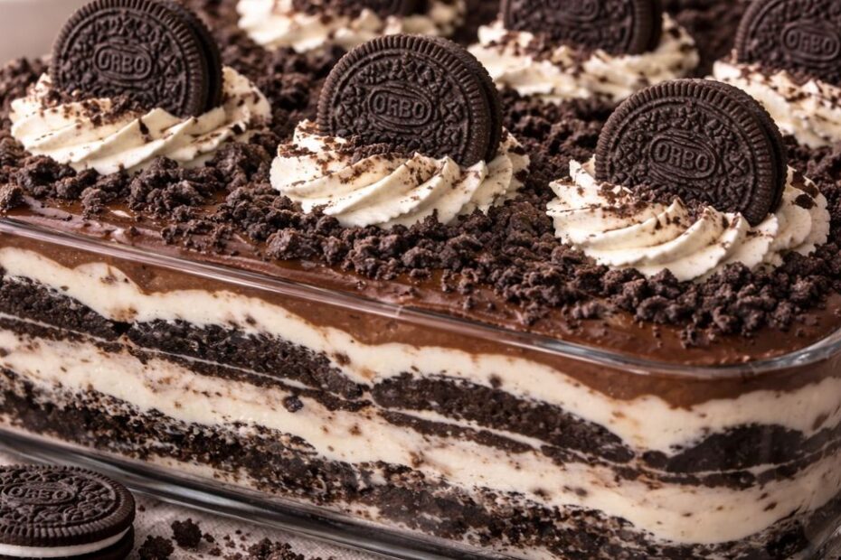 Oreo tiramisu desert