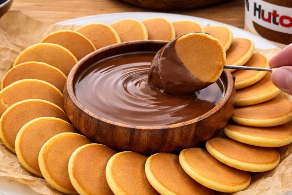 Pahuljaste mini palačinke s Nutellom