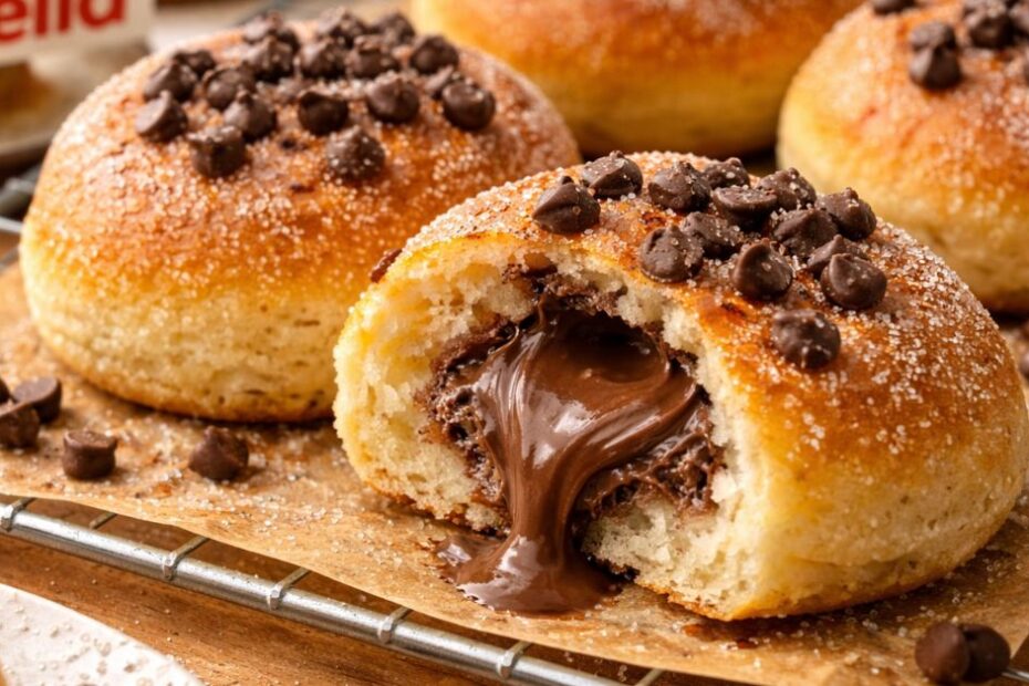 Pečene krofne punjene Nutellom