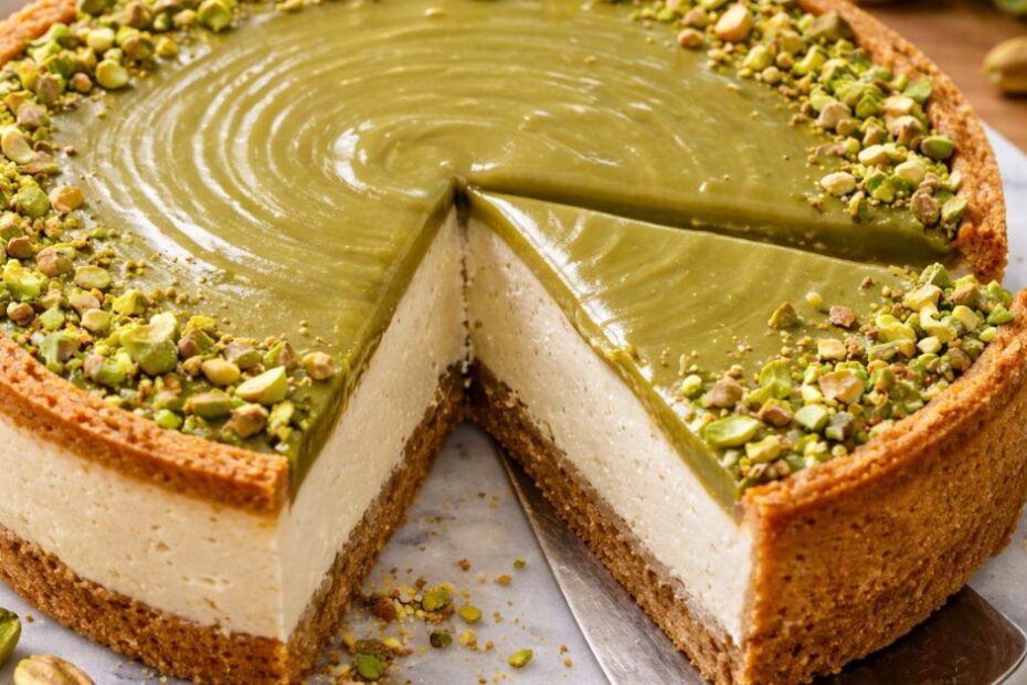 Pečeni cheesecake s pistacijama i pravom vanilijom