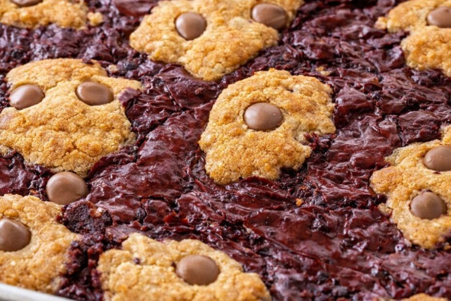 Red velvet brookies