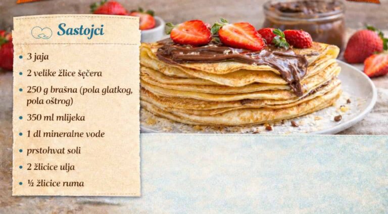 Palačinke mekane kao duša – recept koji uvijek uspijeva