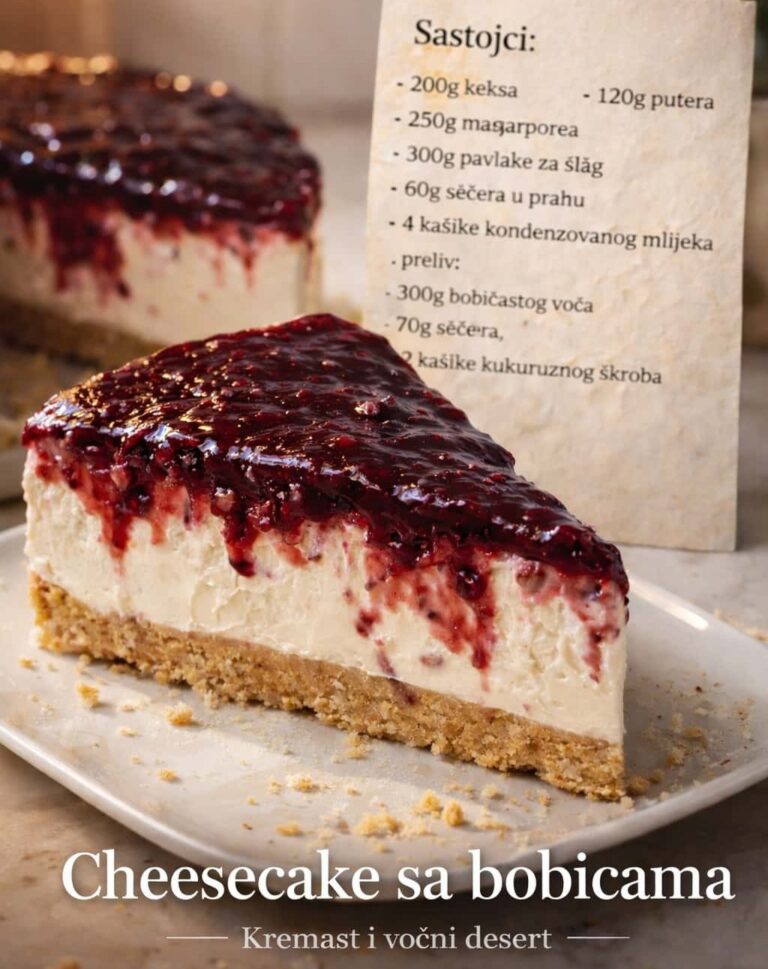 Čizkejk sa bobičastim voćem (kalup 20 cm) 🍰