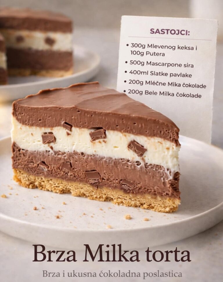 Brza Milka Torta – Kremasti Recept Bez Pečenja