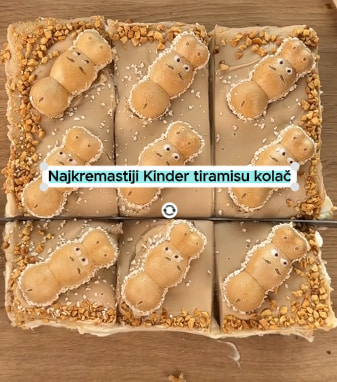 Najkremastiji Kinder tiramisu kolač