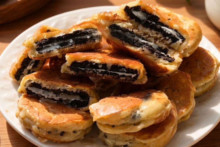 Mekane i jednostavne palačinke punjene Oreo keksom