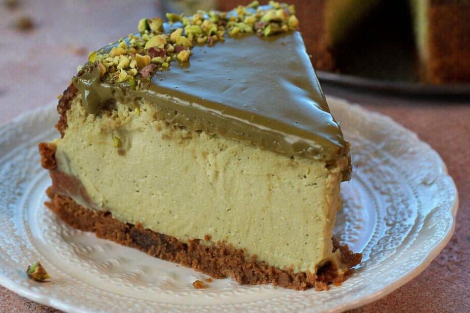Proteinski cheesecake s pistacijom